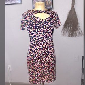 Charlotte Russe neon animal print mini dress